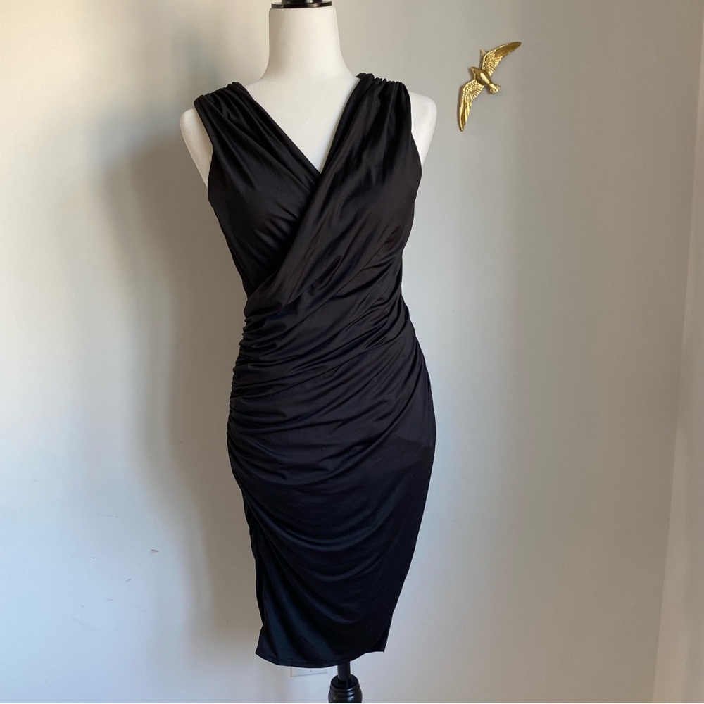 LBD Ruched Sleeveless Dress - NWT